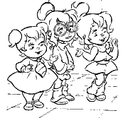 coloriage alvin et les chipmunks les chipettes